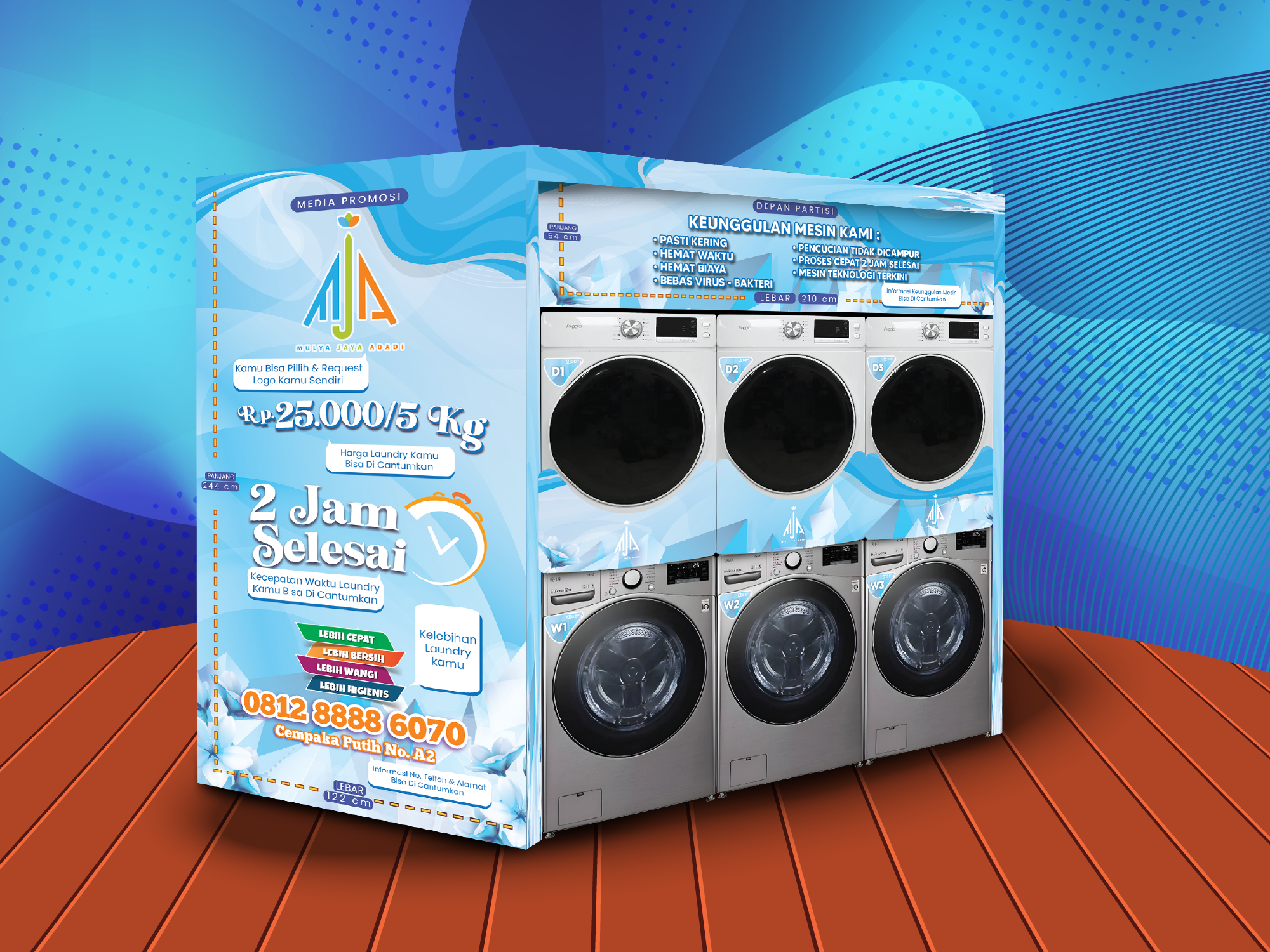 Paket Konvensional Kiloan-Mulya Jaya Abadi-Full Partisi - Kapasitas Besar