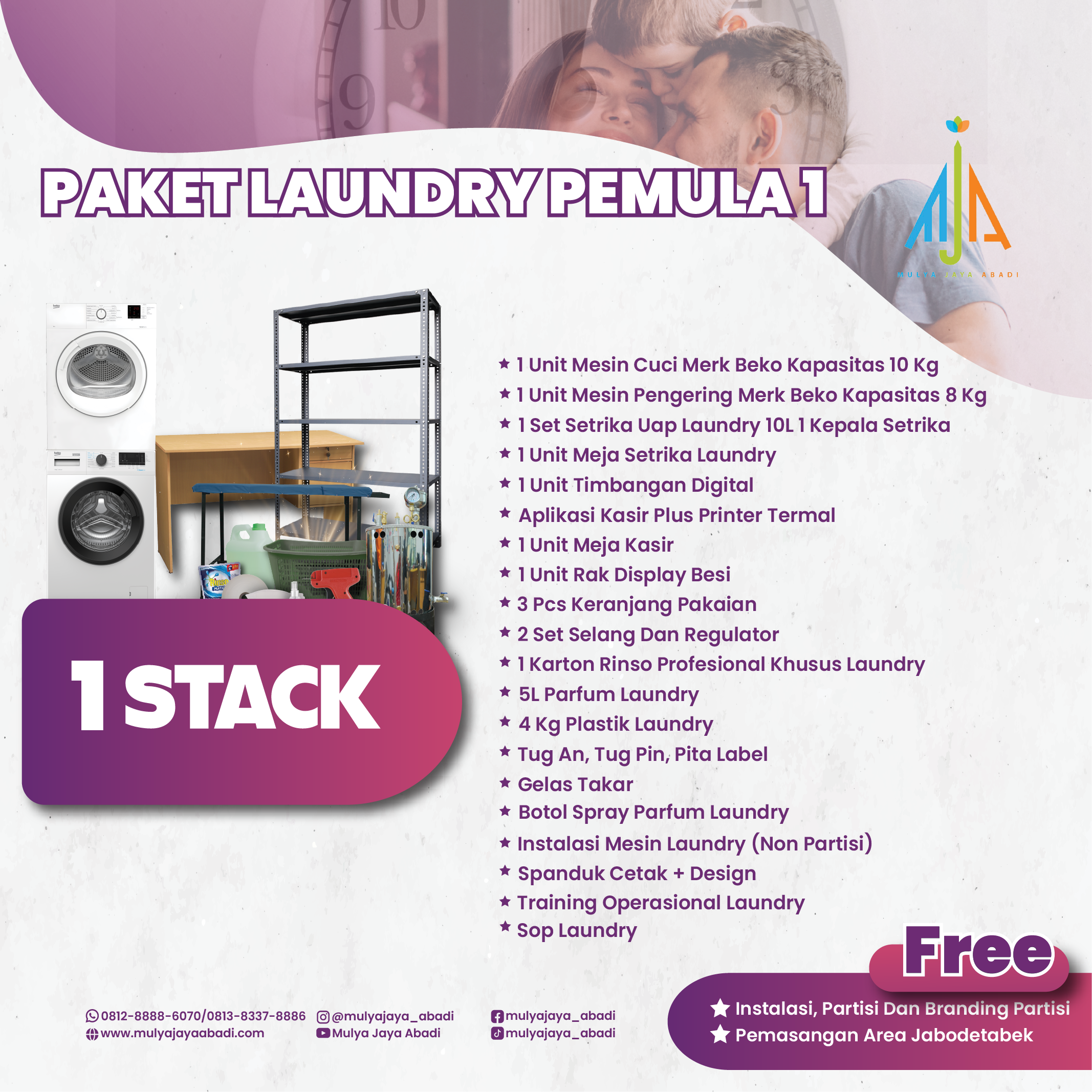 Paket Pemula Konvensional 1 Stack Paket Lengkap