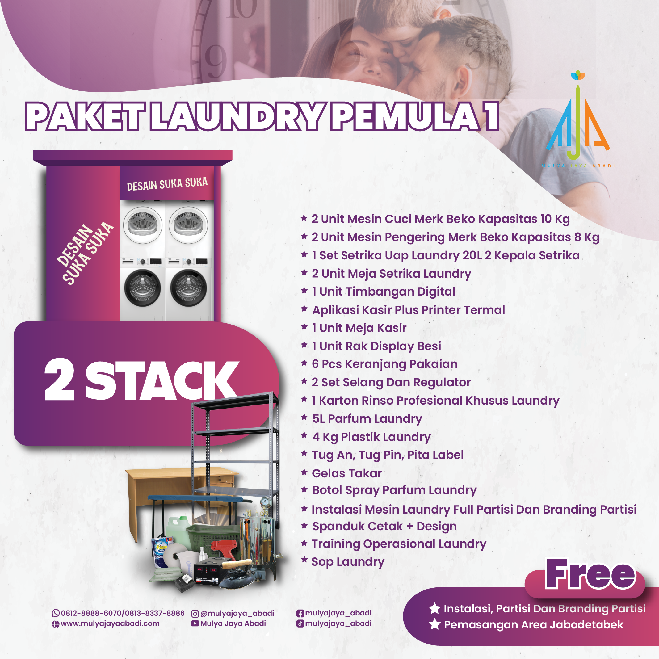 Paket Mesin Laundry Pemula