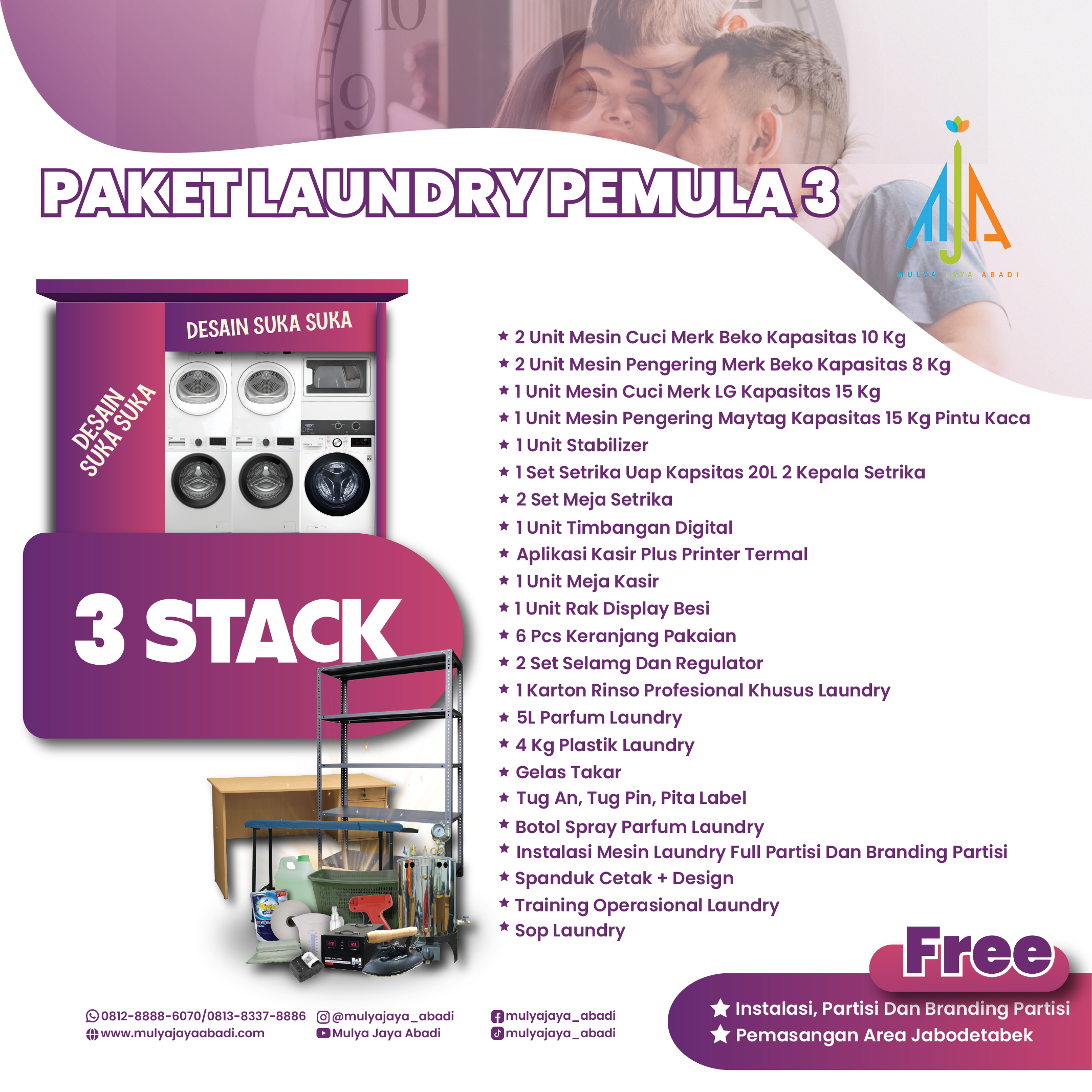 Paket Pemula Konvensional - 3 Stack - Beko dan LG+Maytag - Paket Lengkap - Mulya Jaya Abadi-04